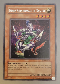 Yu-Gi-Oh Ninja Grandmaster Sasuke Rare SOD-EN019 Nm - Image 1