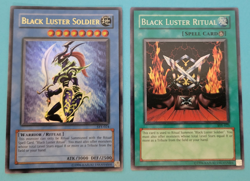 Yugioh - Black Luster Soldier SYE-024 Ultra Rare + Ritual SYE-025 Super Rare Set - Image 1