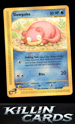 Slowpoke 108/147 Pokemon Common Aquapolis Card LP - Image 1