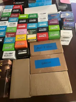 HUGE LOT MAGIC THE GATHERING CARDS -THOUSANDS!! BINDERS, BOXES, DECK BOXES - Image 5
