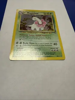 Pokemon TCG Meganium Neo Genesis Holo Rare Card 10/111 NM condition unlimited - Image 2