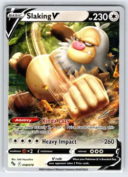 Slaking V 58/78 Pokemon GO Set Pokemon Card 2023 World Championships - Nm - Image 1