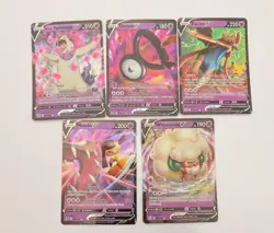 Pokemon Psychic V Lot (5 Cards) - Unown, Typhlosion, Zacian - NM Holo - Image 1