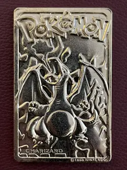 1999 Charizard Pokemon Trading Card Gold Plated, Limited Edition Burger King - Image 2