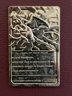 1999 Charizard Pokemon Trading Card Gold Plated, Limited Edition Burger King - Image 3