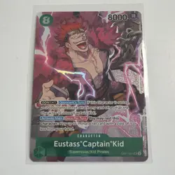 One Piece Romance Dawn Eustass Captain Kid Alt Art SR Errata OP01-051 NM Card - Image 1