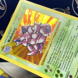 Pokemon TCG Card NIDOKING 11/102 Base Set Shadowless Holo NM - Image 4