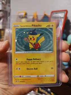 Special Delivery Pikachu SWSH074 SWSH: Sword & Shield Promo Cards LP-MP Read Des - Image 1