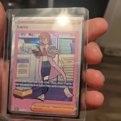 Pokemon TCG Trainer Lacey Prismatic Evolutions Holo Card 175/131 NM. Kieran 174 - Image 2