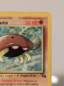 Pokemon Kabuto 1st First Edition 50/62 Fossil Card 1999 - Image 4