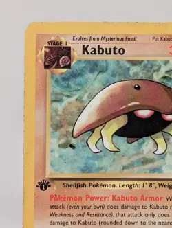 Pokemon Kabuto 1st First Edition 50/62 Fossil Card 1999 - Image 5