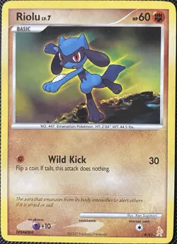 Riolu 6/12 DP Trainer Kit: Manaphy & Lucario Regular - Pokemon Card - Image 1