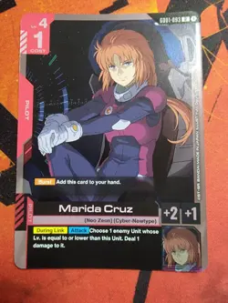 Gundam Card Game Marida Cruz Foil - Newtype Rising (GD01) GD01-093 NM - Image 1