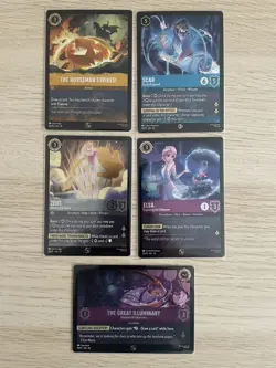 Lorcana Whispers In The Well Promo Card Collection Elsa Scar Zeus etc Disney TCG - Image 1