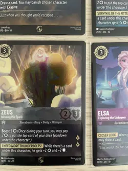 Lorcana Whispers In The Well Promo Card Collection Elsa Scar Zeus etc Disney TCG - Image 4