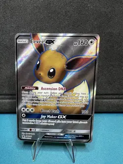Pokemon Card - Eevee GX SM242 Sun & Moon Black Star Promo Full Art SM Holo NM/M - Image 1
