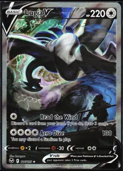 Pokemon Card- Lugia V (Alternate Full Art) SWSH12: Silver Tempest #186/195 - Image 1