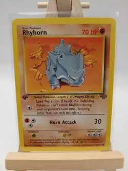 Rhyhorn - 61/64 - 1st Edition - Jungle - Pokemon TCG - NM Pokemon Card - Image 1