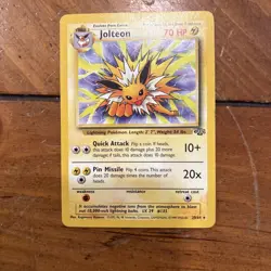 Jolteon 20/64 Pokemon Card TCG Jungle Unlimited Non Holo Rare LP - Image 1