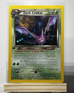 Pokemon Dark Crobat 2/105 Neo Destiny 1st Edition Card - Image 1