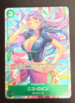 One Piece Card Game TCG P-111 Nico Robin Bandai Made in Japan Anime - Image 1