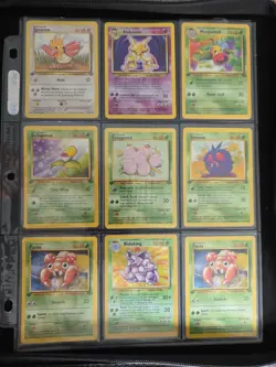 Vintage Pokemon Cards Wotc Rare 9 Lot 2 Holos Lp Alakazam Nidoking And 1st Ed - Image 1