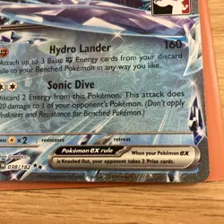 Pokemon Card- Garchomp ex 038/182 Prize Pack Series 5 Play Stamped Holo MI NT - Image 3