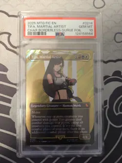PSA 10 Magic the Gathering Tifa, Martial Artist Surge Foil 214 Final Fantasy - Image 1