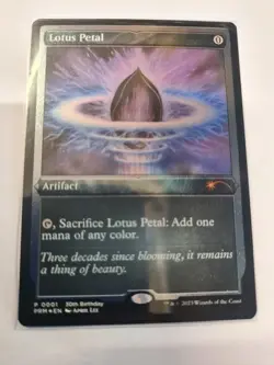 Mtg Lotus Petal Promo 30th edition NM Magic The Gathering P0001 Birthday ENGLISH - Image 1