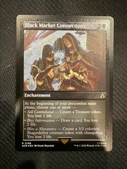 MTG - Black Market Connections (Foil Etched) - ACR 0198 - Assassin's Creed - Image 1
