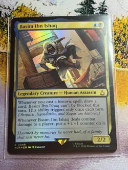 1x Basim Ibn Ishaq NM Eng MTG - Assassin's Creed FOIL - Image 2