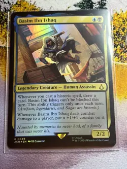 1x Basim Ibn Ishaq NM Eng MTG - Assassin's Creed FOIL - Image 5