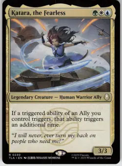 MTG Katara, the Fearless Normal NM Avatar: The Last Airbender Magic 230 - Image 1