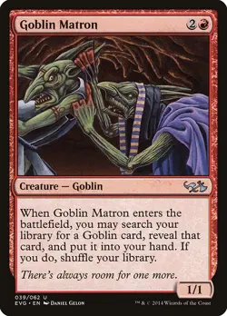 Goblin Matron 039/062 Non Foil Uncommon Duel Deck MTG Near Mint - Image 1