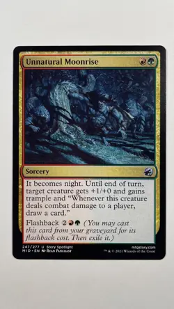 MTG Innistrad Midnight Unnatural Moonrise 247/277 Magic the Gathering - Image 1