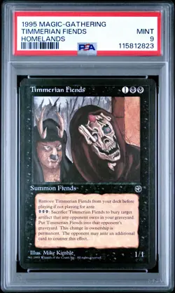 1995 MTG HOMELANDS TIMMERIAN FIENDS PSA 9 - Image 1