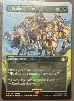 Wizards of the Coast Magic: The Gathering A Realm Reborn Foil Green Enchantment. - Image 1