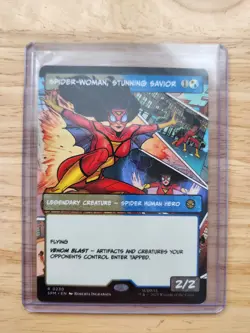 Spider-Woman, Stunning Savior (Borderless) Marvel's Spider-Man Foil Rare NM - Image 1