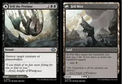 [1x] Fell the Profane // Fell Mire Near Mint, English Modern Horizons 3 MTG Magi - Image 1