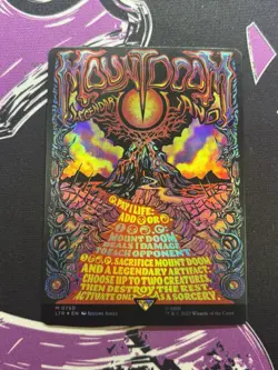 MTG Lord of the Rings Mount Doom (Borderless Poster) Foil LTR 750 - Image 1