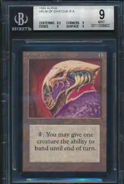 Alpha Helm of Chatzuk BGS 9 Graded Magic MTG (8902) -magicgraders- - Image 1
