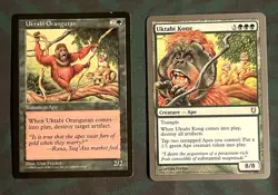 Uktabi Orangutan + Uktabi Kong 115/140 MTG Magic The Gathering Visions Unhinged - Image 1