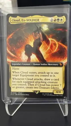 Magic MTG Cloud, Ex-SOLDIER (Extended Art) - 0168 Non-Foil - Image 1