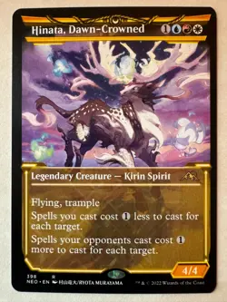 Hinata, Dawn-Crowned Showcase 398 Kamigawa: Neon Dynasty MTG NM NP - Image 1
