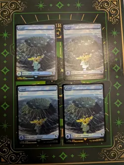 Island (Chocobo Track Foil) X4 Commander: Final Fantasy Nm Full set of four NM - Image 1