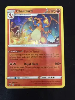 Charizard 025/185 Cracked Ice Holo Deck Exclusive Pokemon Vivid Voltage NM - Image 1