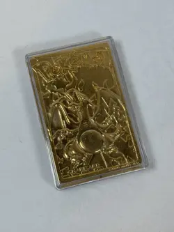 23K Gold Plated CHARIZARD Trading Card w/Pokeball - 1999 Burger King Pokemon - Image 2