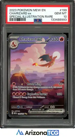 2023 Pokemon EN-Mew 151 Charizard EX 199/165 SIR GEM MINT PSA 10 - Image 1