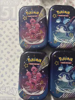 Pokemon TCG Paldean Fates Empty Mini Tins- Set Of 10 - Image 2