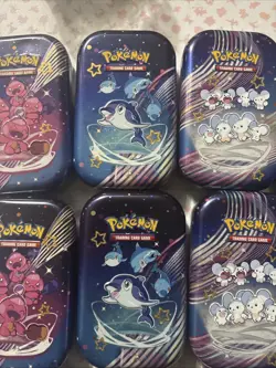 Pokemon TCG Paldean Fates Empty Mini Tins- Set Of 10 - Image 3